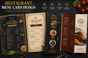 restaurant menu card design