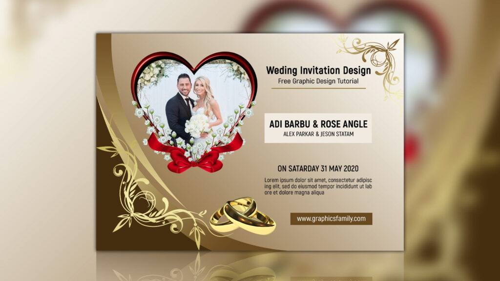 wedding invitation card design